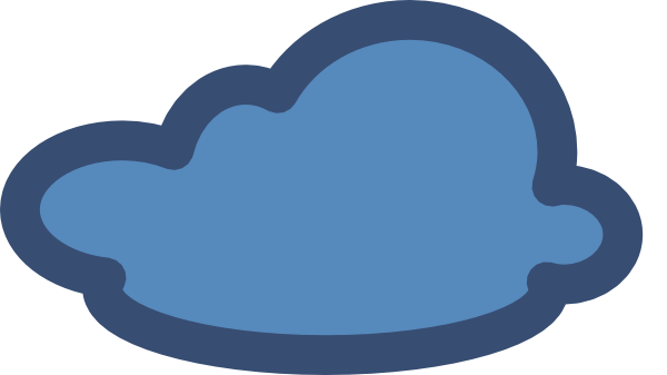 How To Set Use Cloud Blue Modified Svg Vector (600x337), Png Download