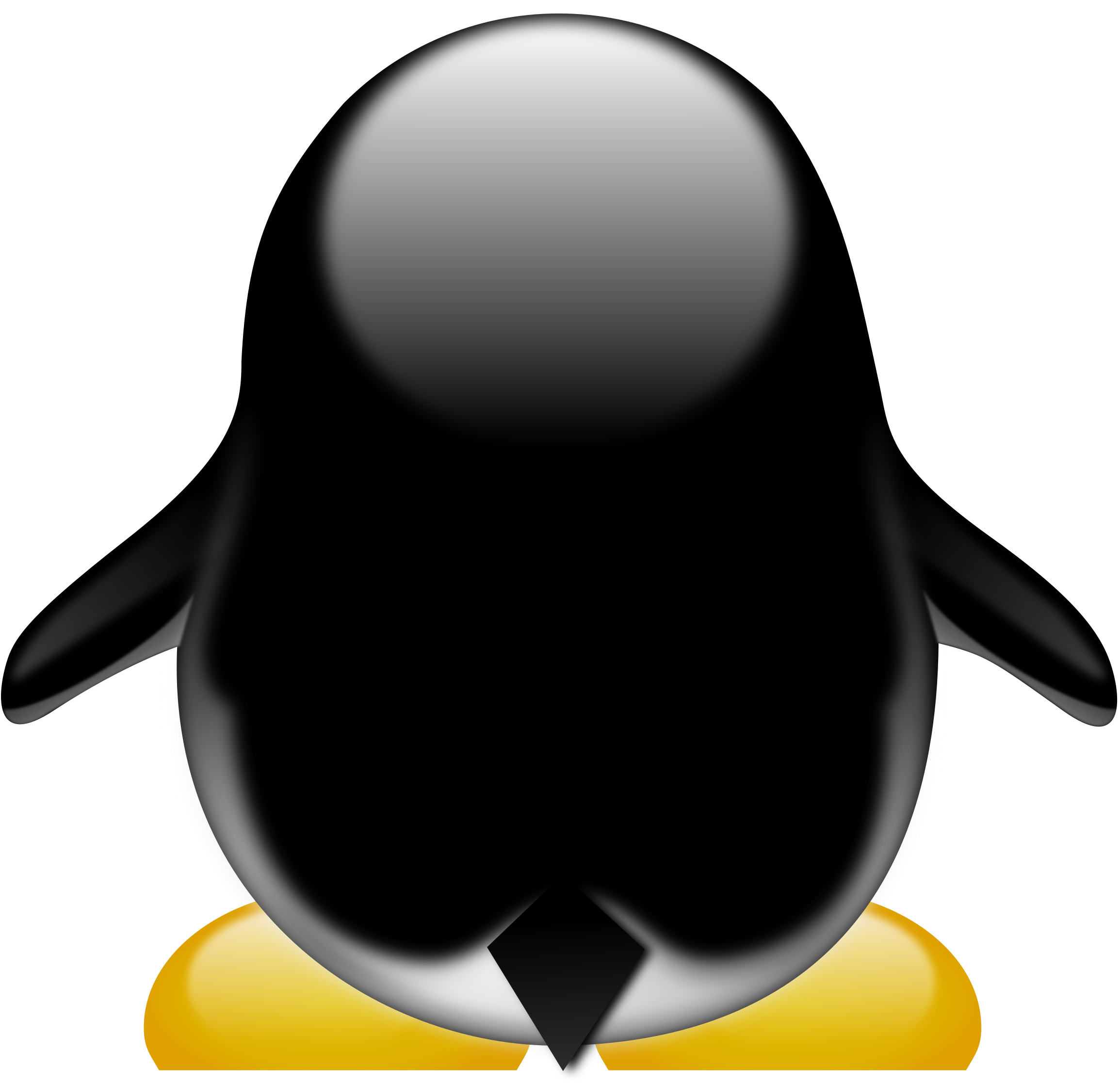 Cheer Megaphone Clipart - Back Of Penguin Clip Art (800x800), Png Download