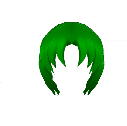 Midori Short Hair - Short Green Hair Png (480x480), Png Download