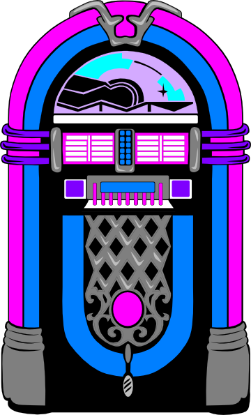 Graphic Free Stock Jukebox Clip Art At Clker - Jukebox Clipart (360x595), Png Download