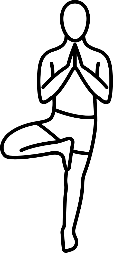 Man Standing On One Leg Comments - Vinyāsa (440x981), Png Download