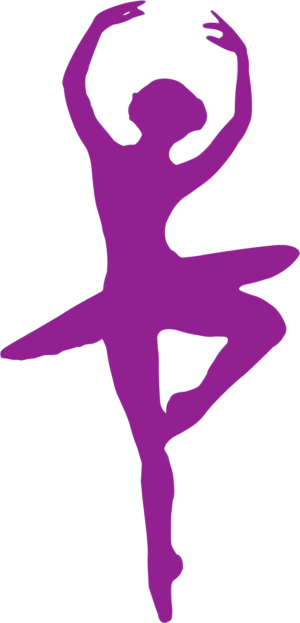 Dancing Clip Art, < Clipart, Boy And Girl - Bailarina De Ballet Silueta (1287x2400), Png Download