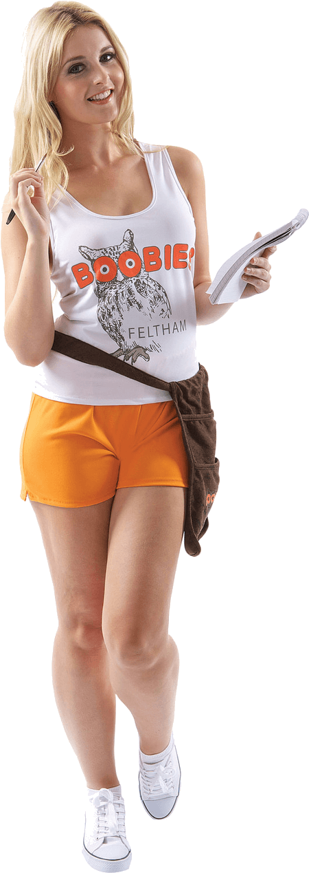 Feltham Boobies Waitress Costume - Costume Ideas Beginning With H (800x1268), Png Download
