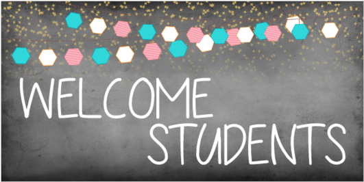 Blank Welcome Students Vinyl Banner - Circle (560x560), Png Download