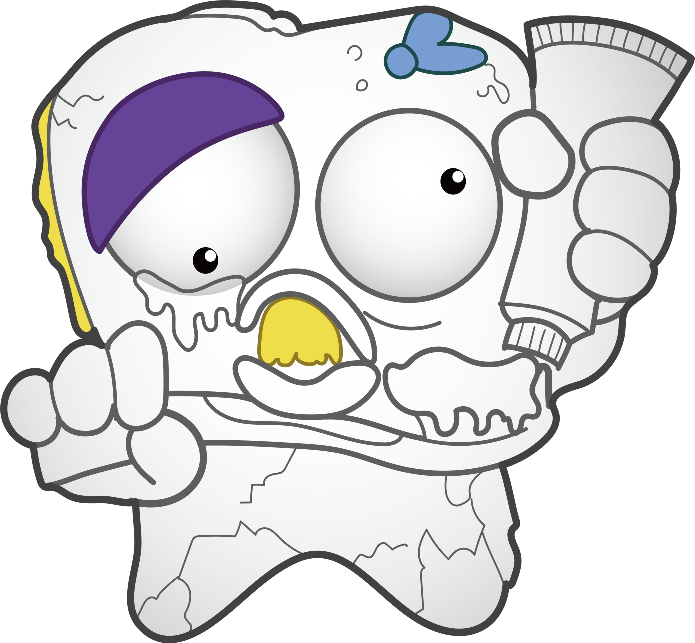 Cartoon - Zuru Smashers Series 2 Gross Eye Ball Soop (2000x2000), Png Download