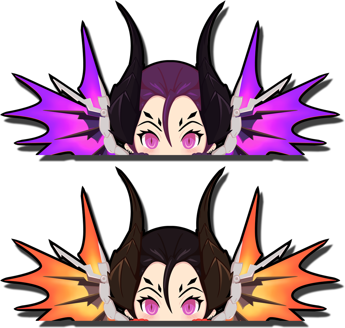 Next Prev Image Of Imp Mercy And Devil Mercy Peekers - Cartoon (1200x1200), Png Download