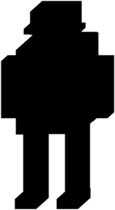 Locked Captain Cook - Silhouette (448x768), Png Download