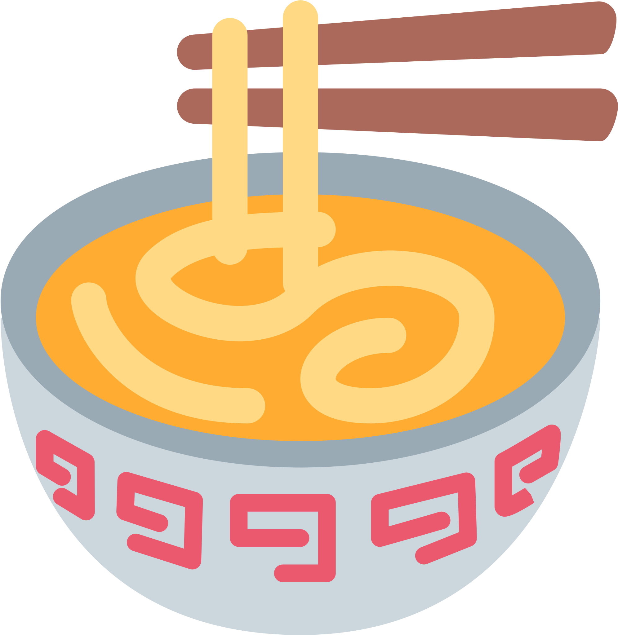 Noodle Clipart Bowl Noodle - Ramen Emoji (2048x2048), Png Download