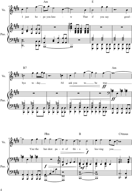Party's Over Piano Chords (500x707), Png Download