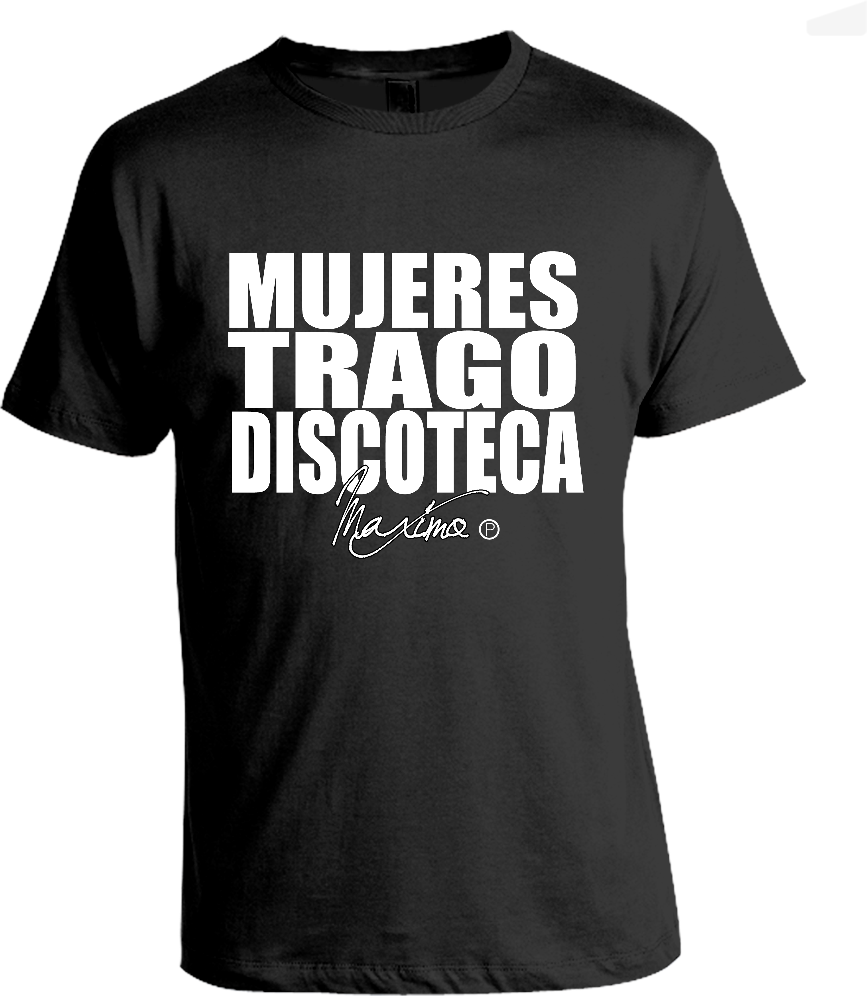 Mujeres Trago Y Discoteca Blk - Stripper T Shirts (3333x3749), Png Download