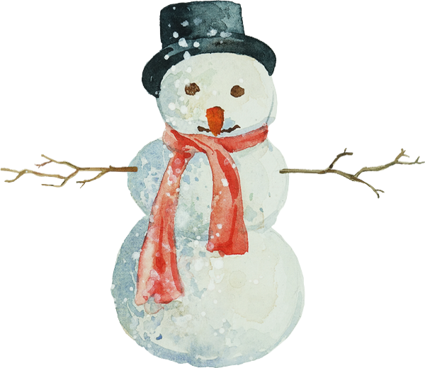 Snowman (600x520), Png Download