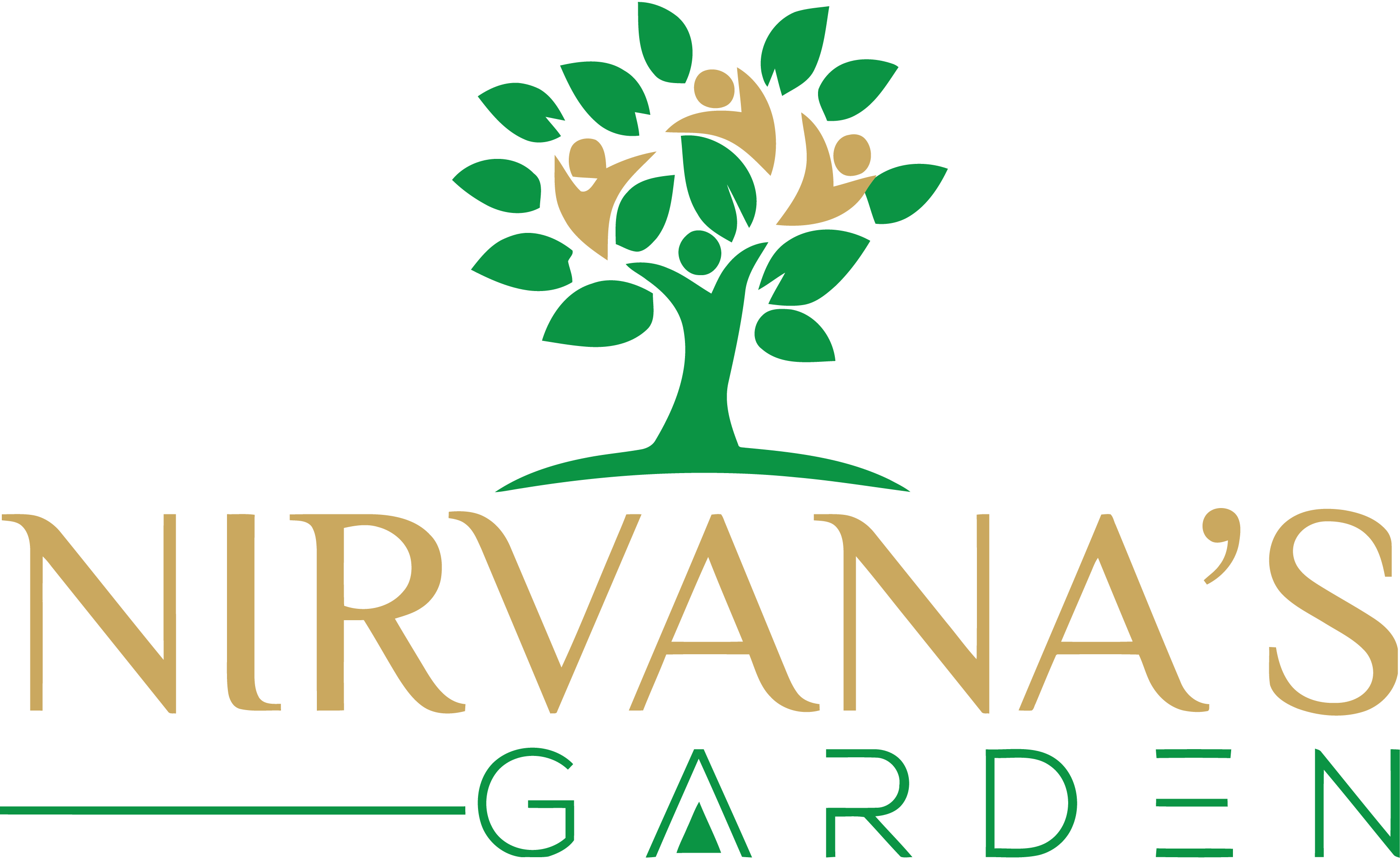 Nirvana's Garden Nirvana's Garden - Rajratna Logo (3084x1892), Png Download