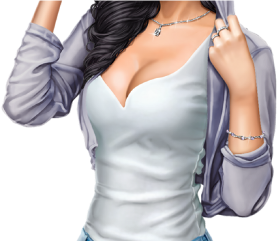 Fantasy Girl Clipart Mujeres - Art Illustration 3d Girl (640x480), Png Download