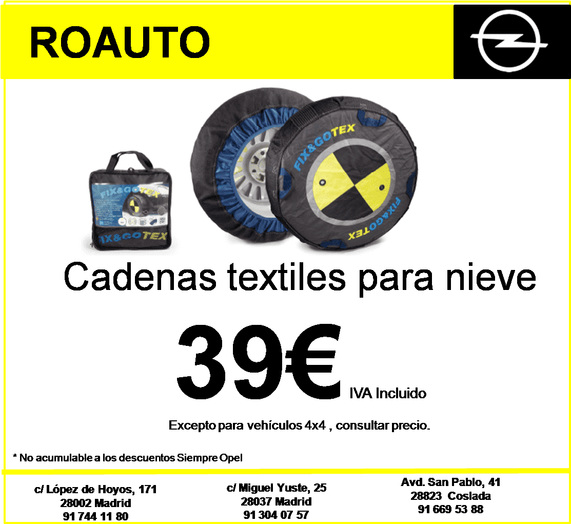 Cadenas Textiles Para Nieve 39€ Iva Incluido - Online Advertising (1431x1028), Png Download