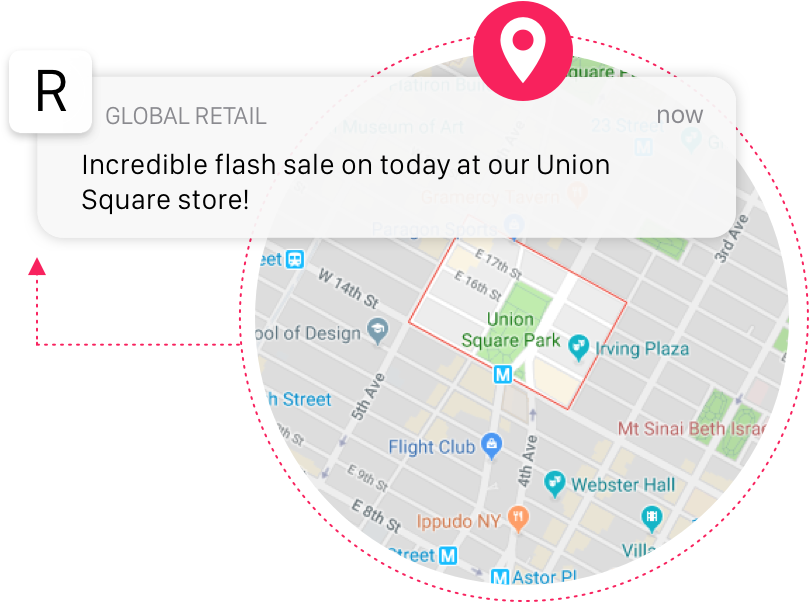 High Accuracy Location-based Engagement - Circle (882x772), Png Download