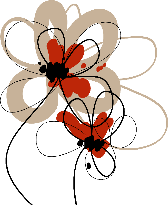 Volver - Abstract Flowers Vector (700x851), Png Download