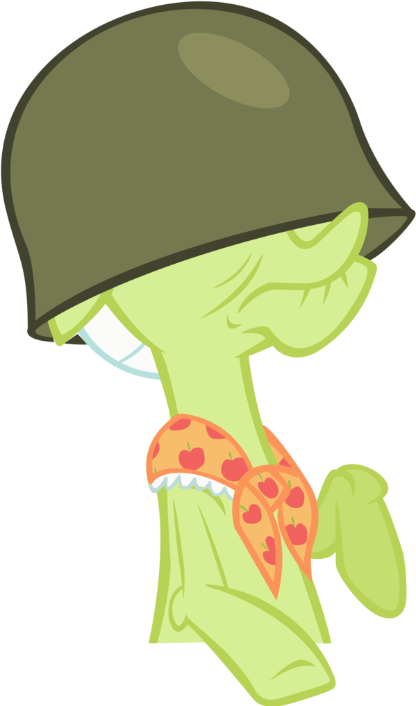Artist Danton Damnark Granny Smith Helmet - Illustration (627x1024), Png Download