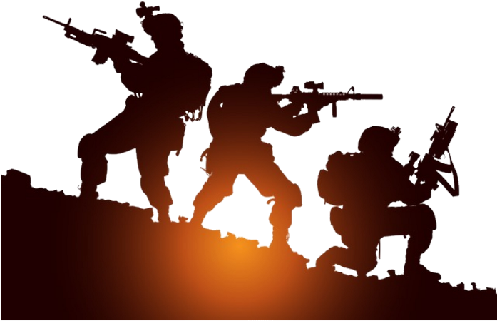 Indian Soldier Vector Png (696x480), Png Download