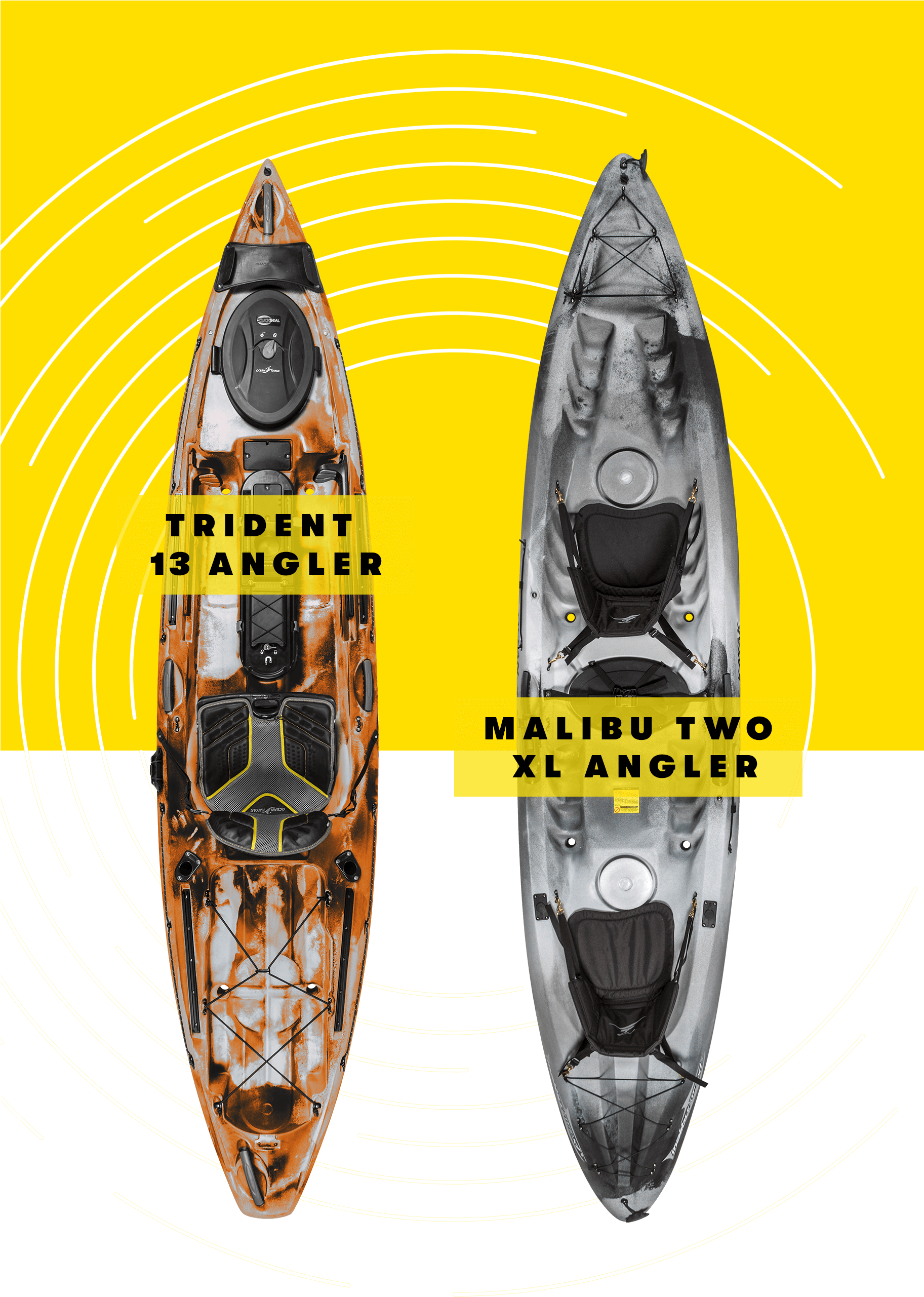 Shop Tandem Fishing Kayaks - Sea Kayak (1824x2584), Png Download
