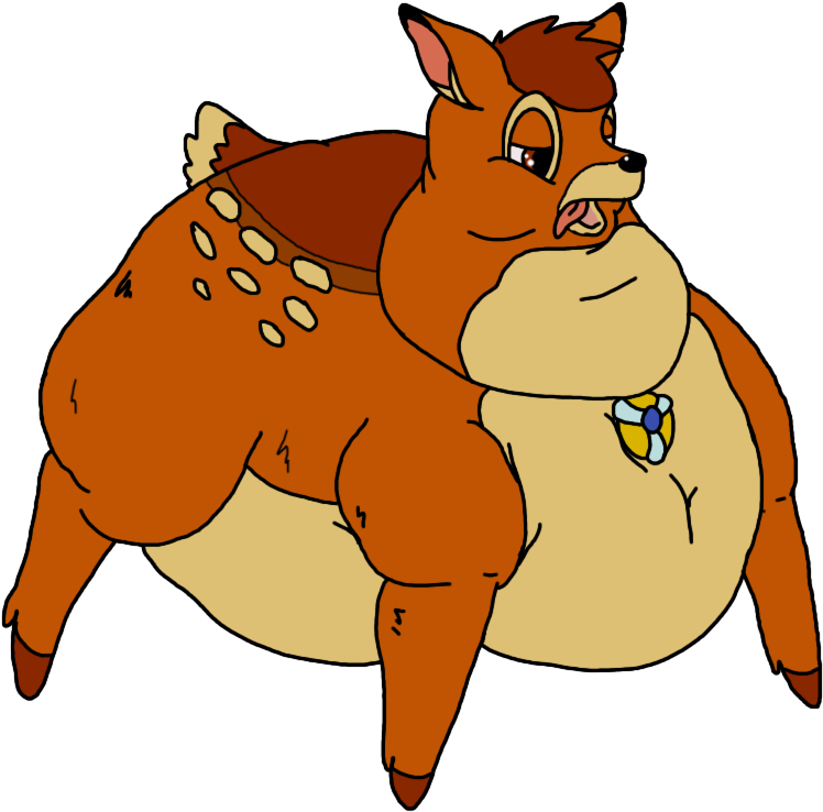 Bambi's Sudden Growth - Cartoon (900x800), Png Download