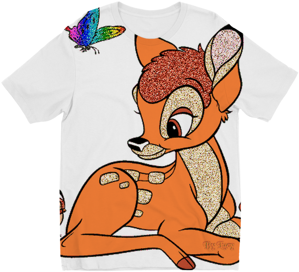 Baby Bambi Sublimation Kids T-shirt - Bambi (1024x1024), Png Download
