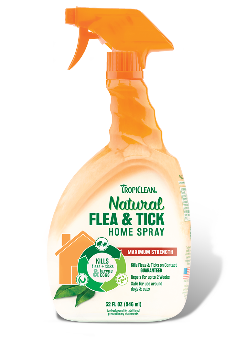 Rollover To Zoom - Tropiclean Natural Flea & Tick Home Spray (800x1168), Png Download