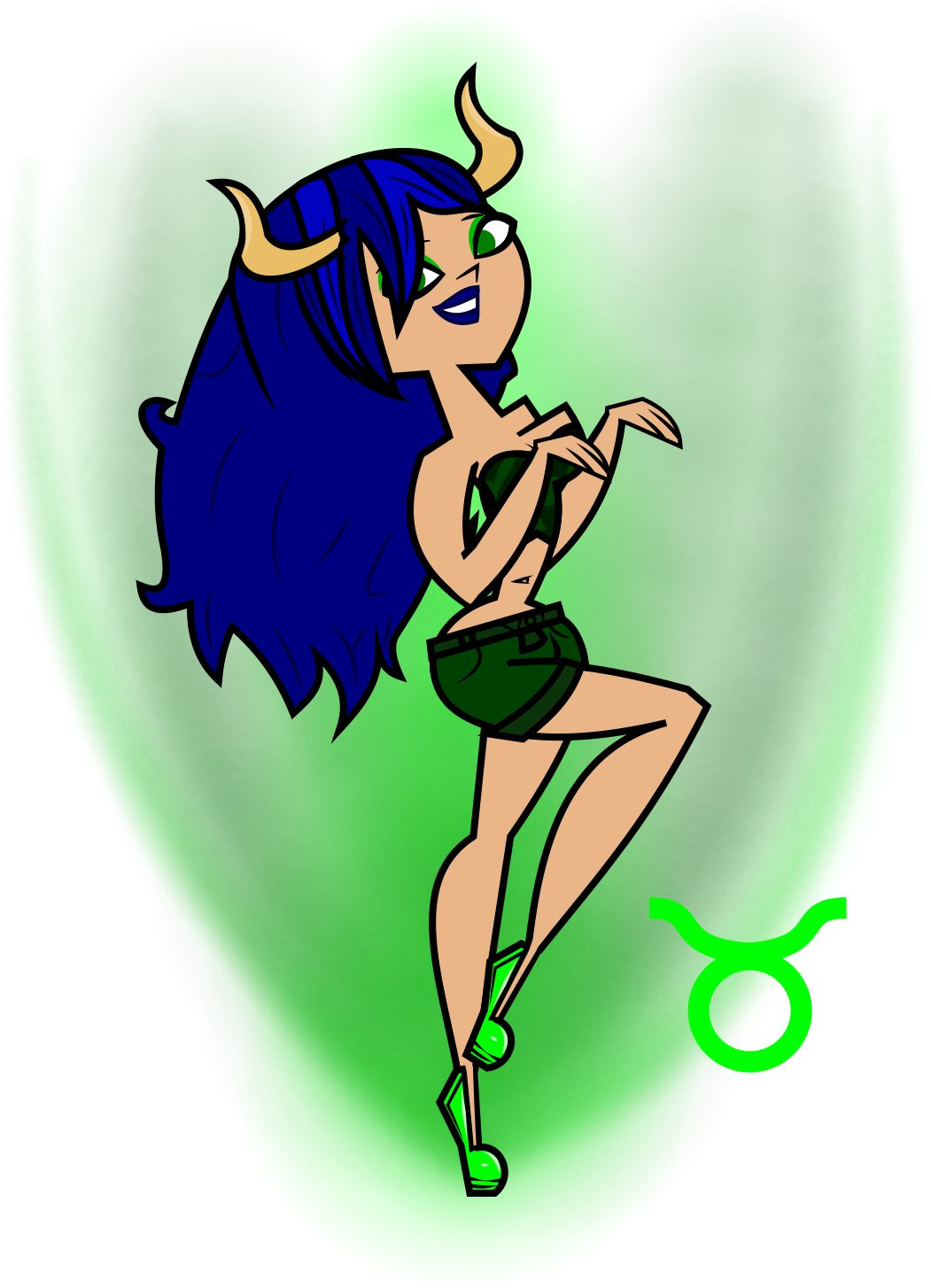 Taurus - Cartoon (1062x1471), Png Download