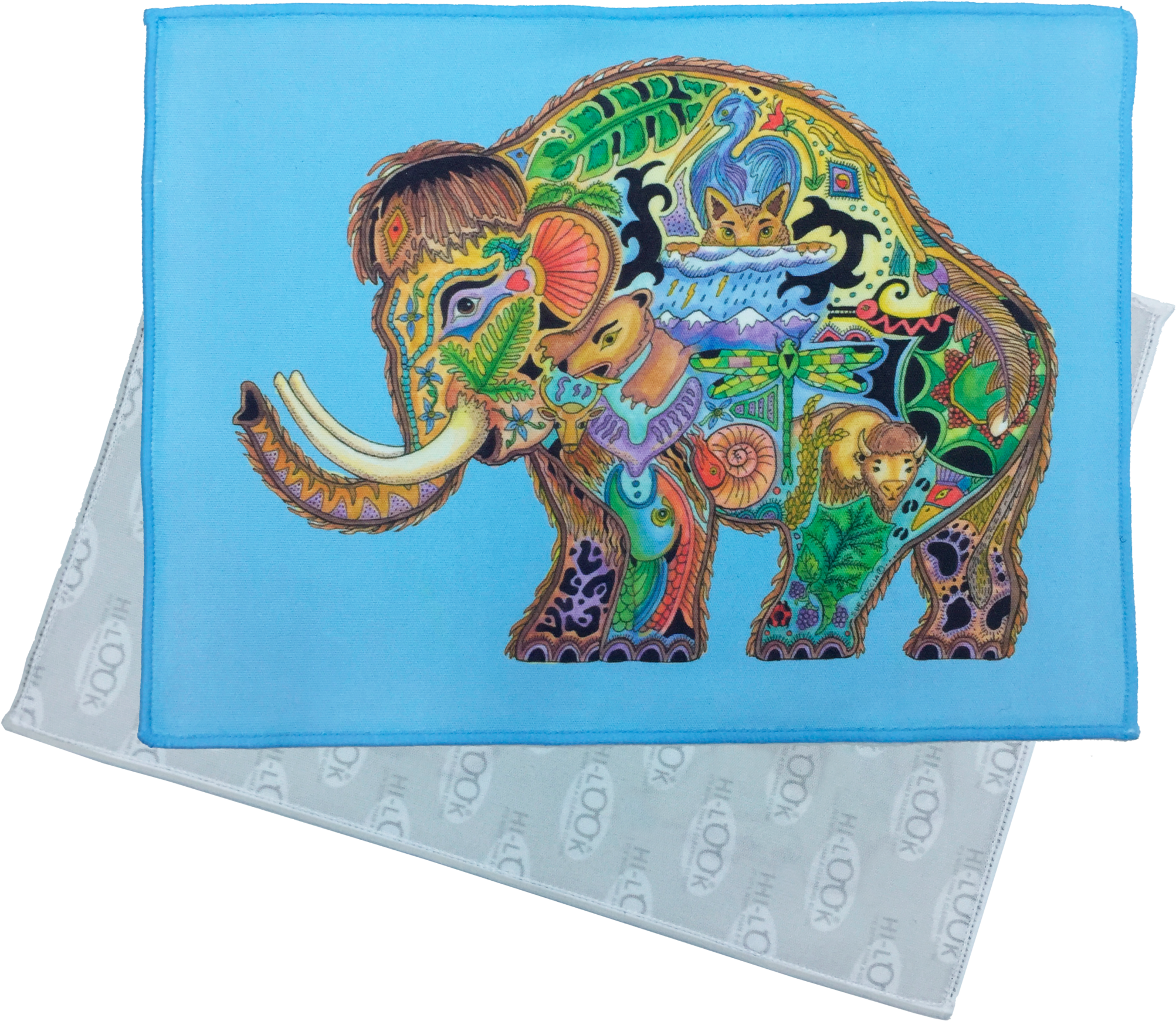 Mammoth Microfiber Cleaning Cloth - Indian Elephant (2048x1815), Png Download