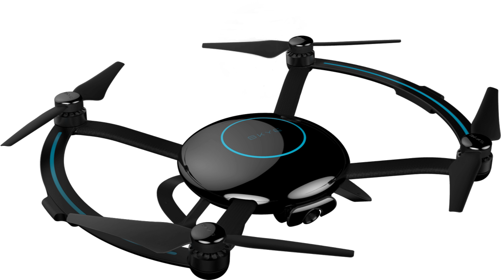 Autonomous "skye Orbit" Drone Reaches Kickstarter Goal - Orbit Drone (978x547), Png Download