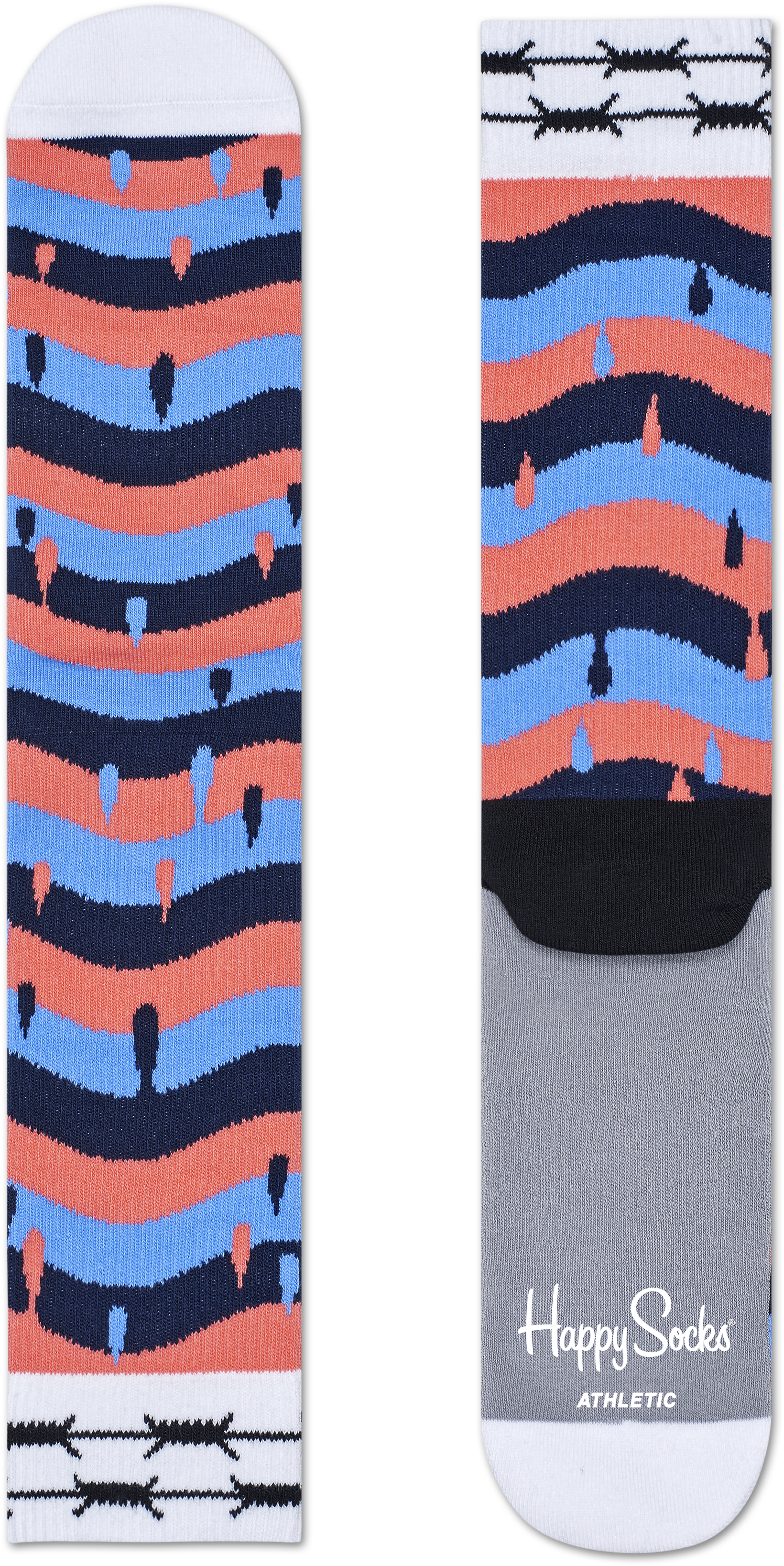 Athletic Montana Drips Sock - Happy Socks Montana Cans (2522x3543), Png Download