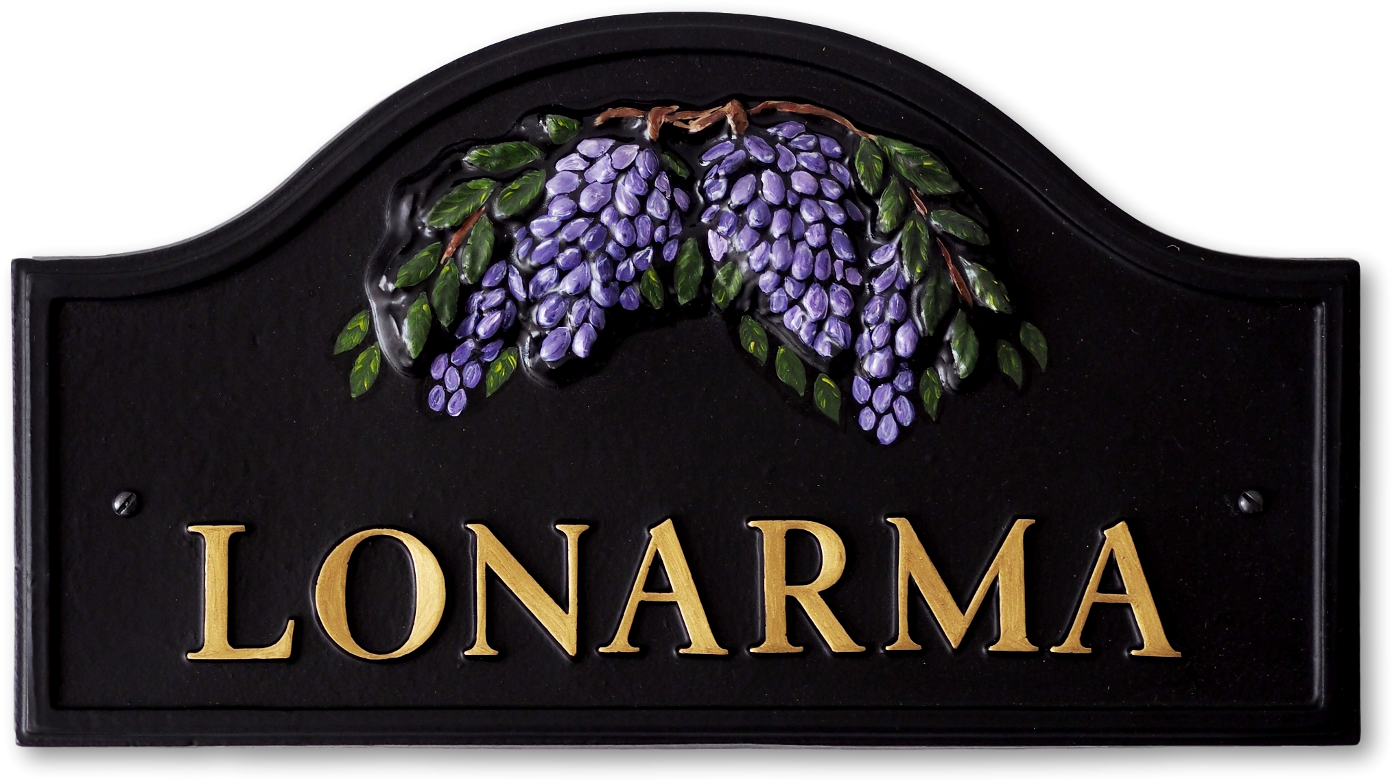 Wisteria House Sign - Label (2164x1184), Png Download