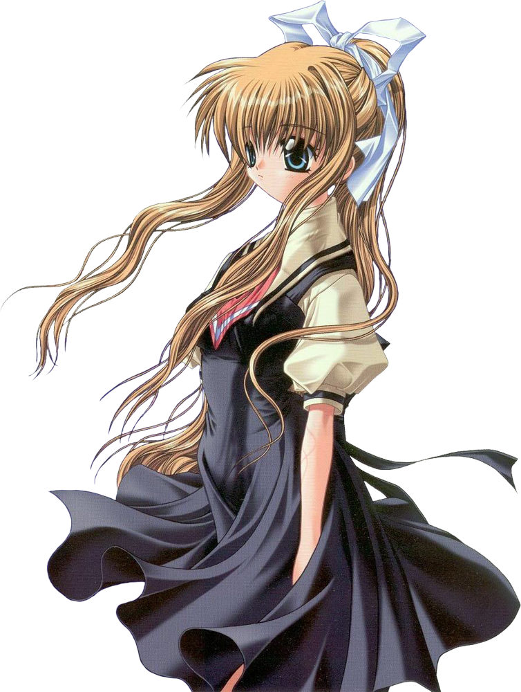 Girl 1b - Air 観鈴 (754x1000), Png Download