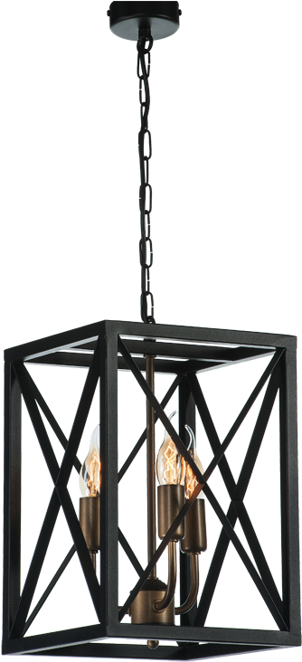 Lampa Klatka 3 Źródła (500x754), Png Download