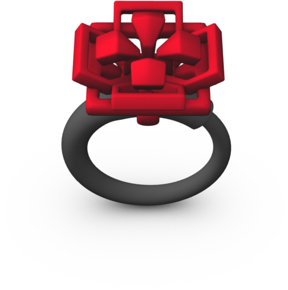 Red Geobloom - Lego (1000x1000), Png Download