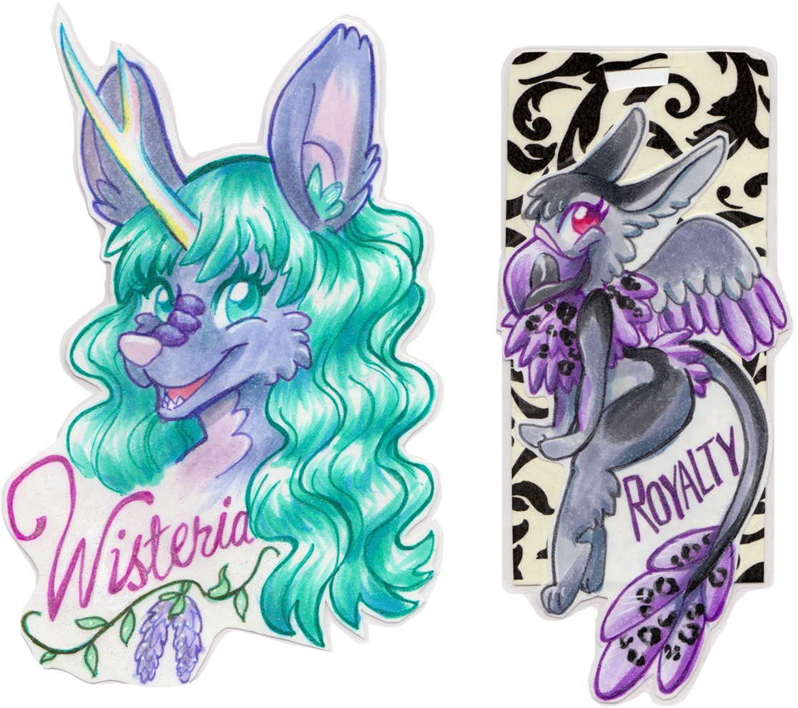 Wisteria And Royalty Badges - Illustration (1200x1026), Png Download