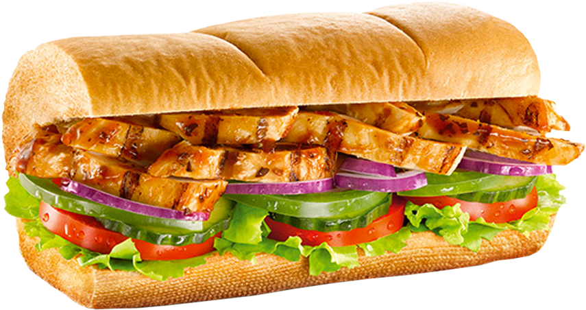 Chicken Teriyaki Sub Sandwich - Chicken Teriyaki 15 Cm (1000x1000), Png Download