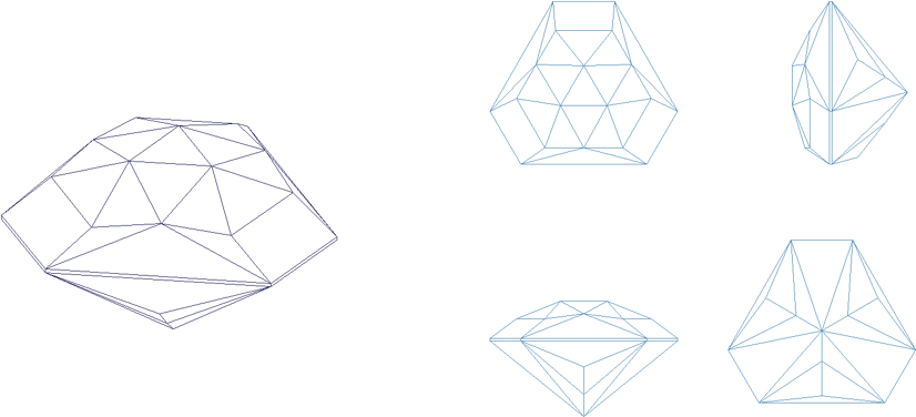 Tut's Pyramid Facets - Facet Diagrams Jeff Graham (850x396), Png Download