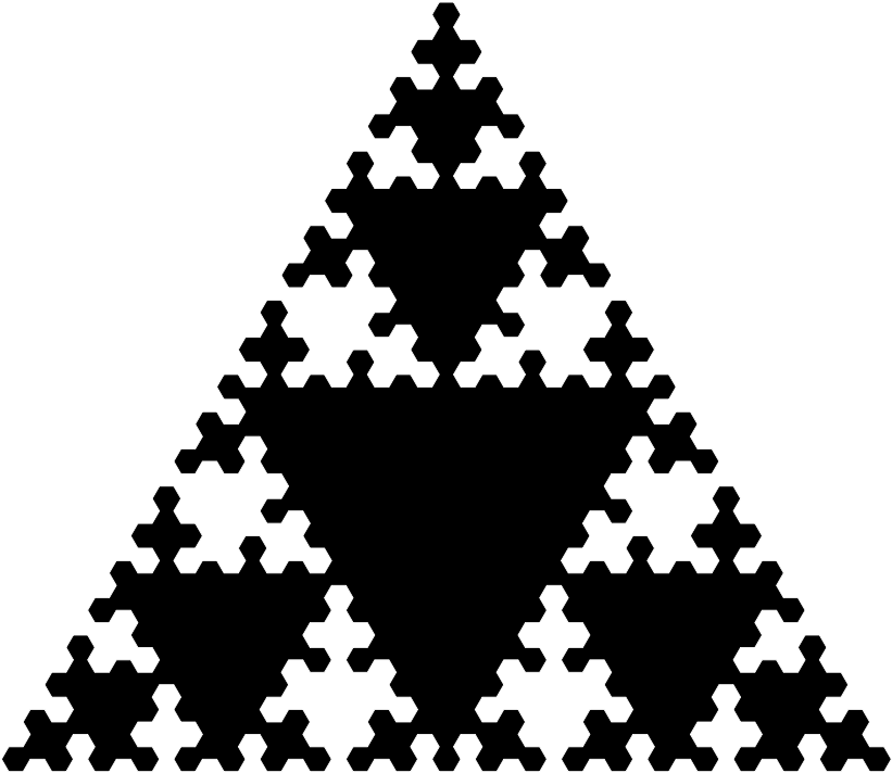Sierpinskis Triangle Clipart, Vector Clip Art Online, - Sierpinski Triangle (900x779), Png Download