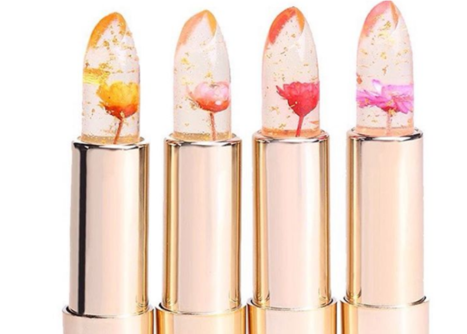 Kailijumei Transparent Flower Jelly Lipstick - Clear Lipstick With Rose Inside (1200x675), Png Download