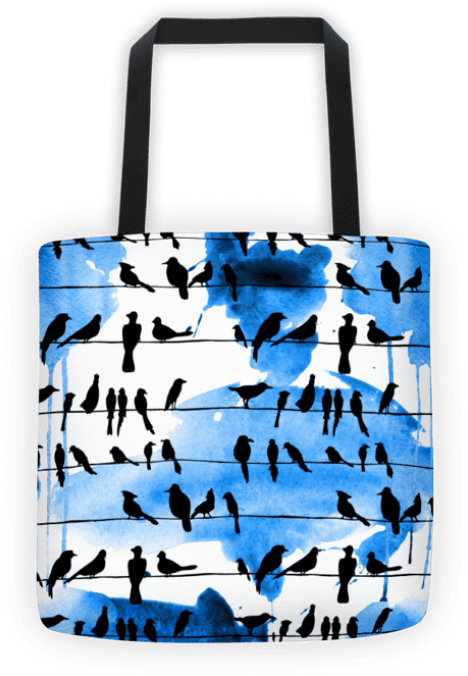 Free Png Download Obraz Really Nice Things Bird Lines - Tote Bag (480x685), Png Download