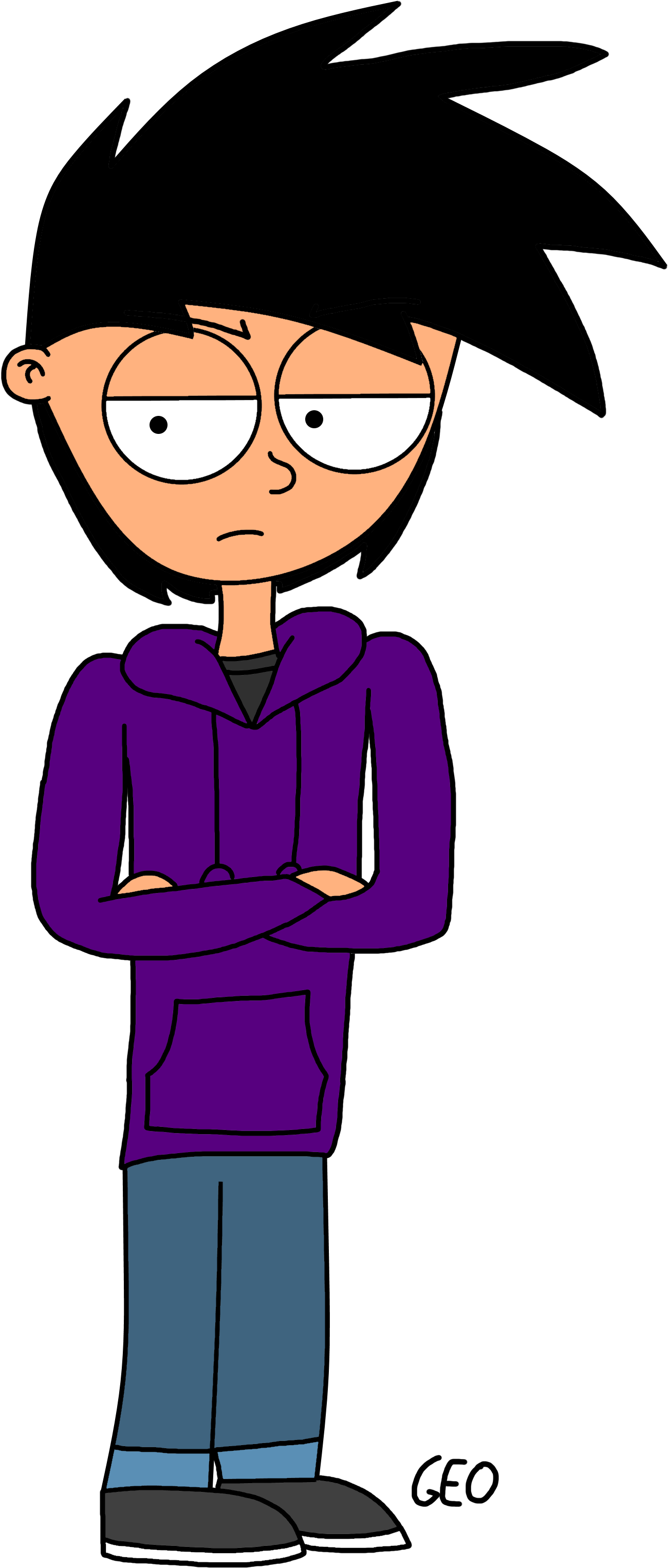 Jack Binaski - Cartoon (1481x3074), Png Download