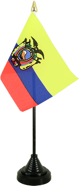 Desk And Table Flag Ecuador (750x750), Png Download