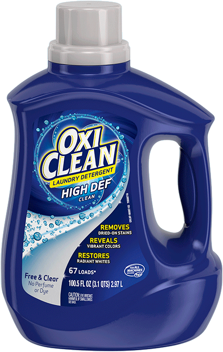 Oxiclean™ Liquid Laundry Detergent Free & Clear - Oxiclean Laundry Detergent (453x715), Png Download