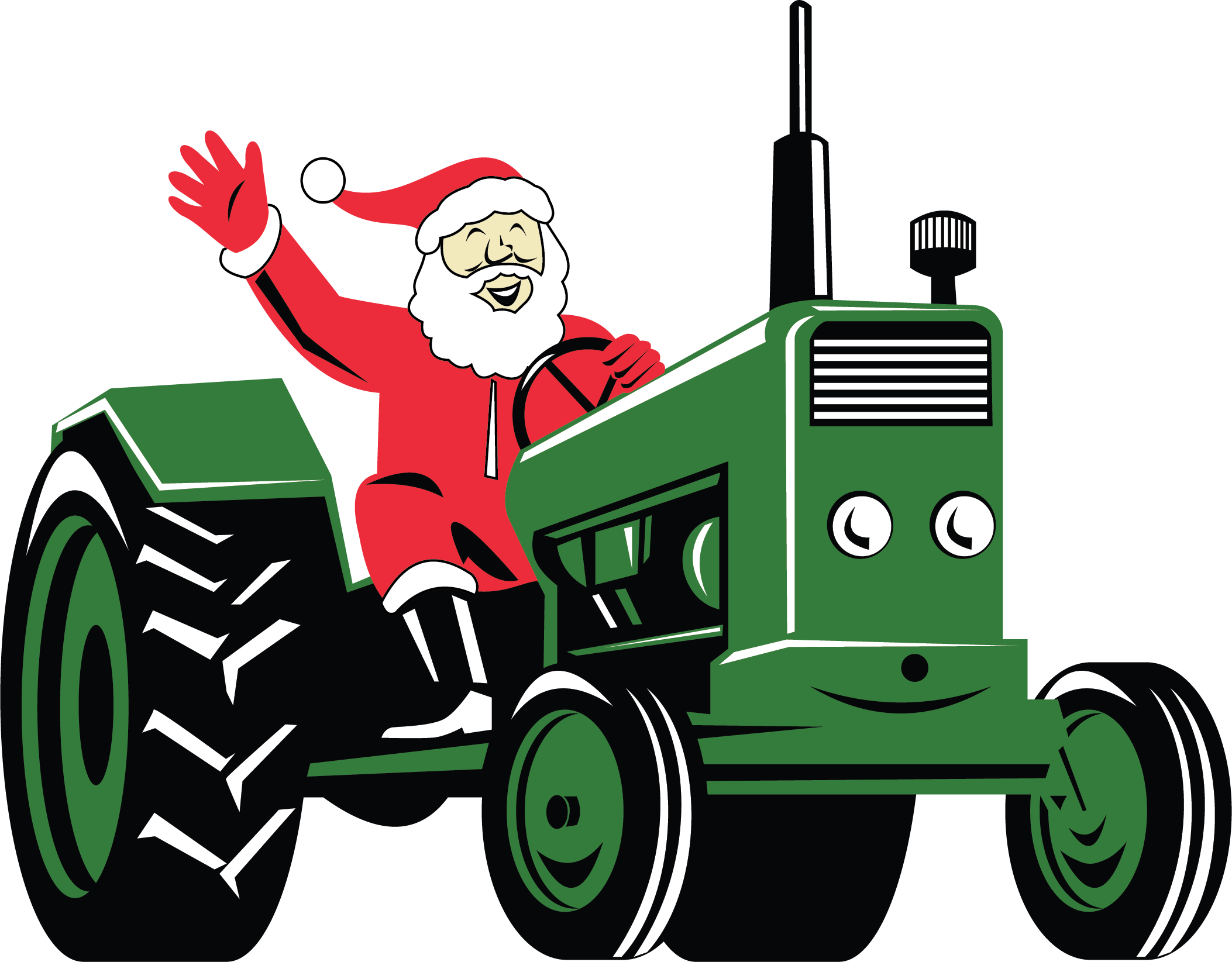 Santa Clause - Farmer Santa Claus (2106x1645), Png Download