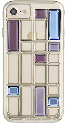 Case-mate Gold Caged Crystal Case Suits Iphone - Mobile Phone Case (620x620), Png Download