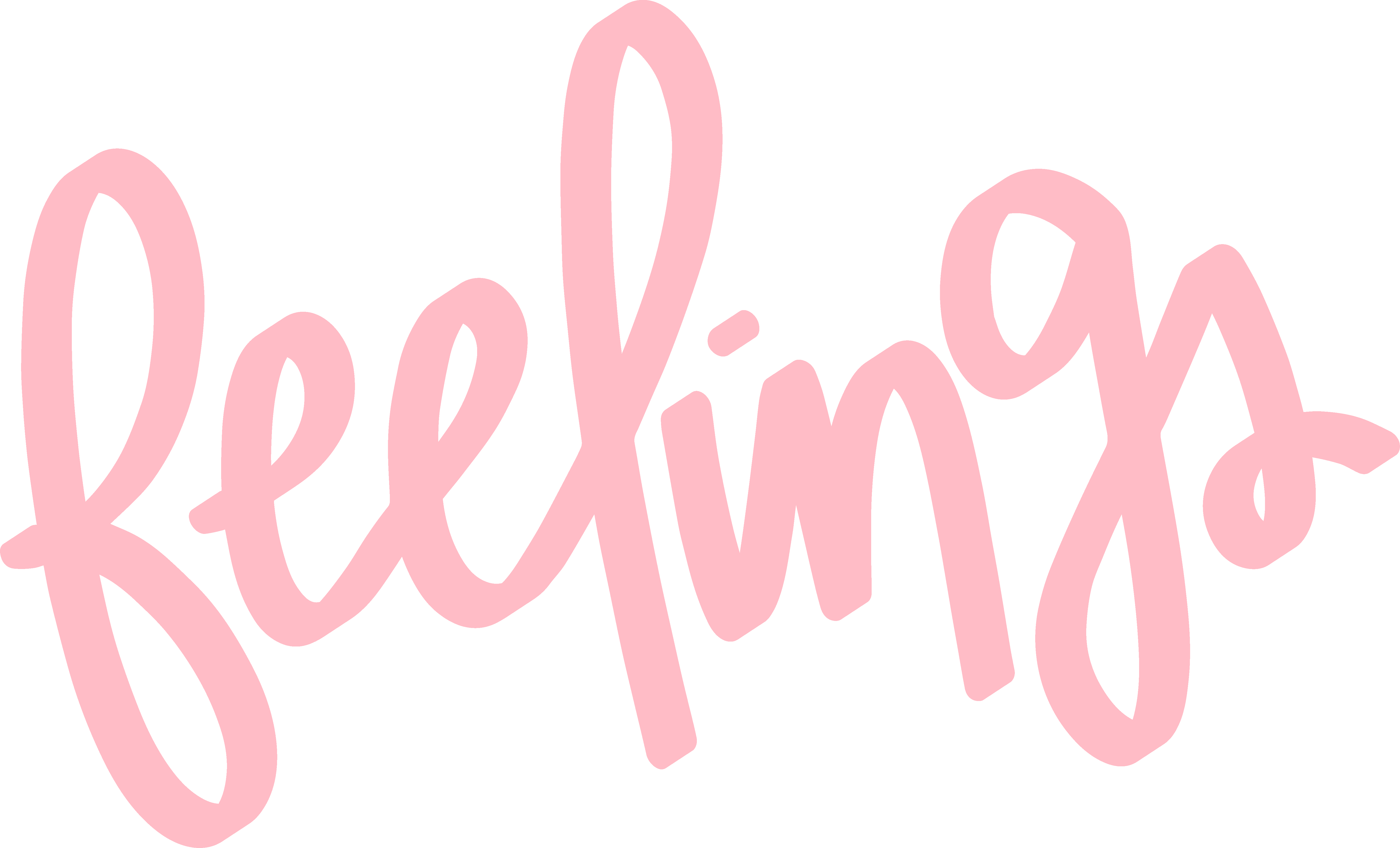 Pinkfeelingssss - Calligraphy (5983x3623), Png Download