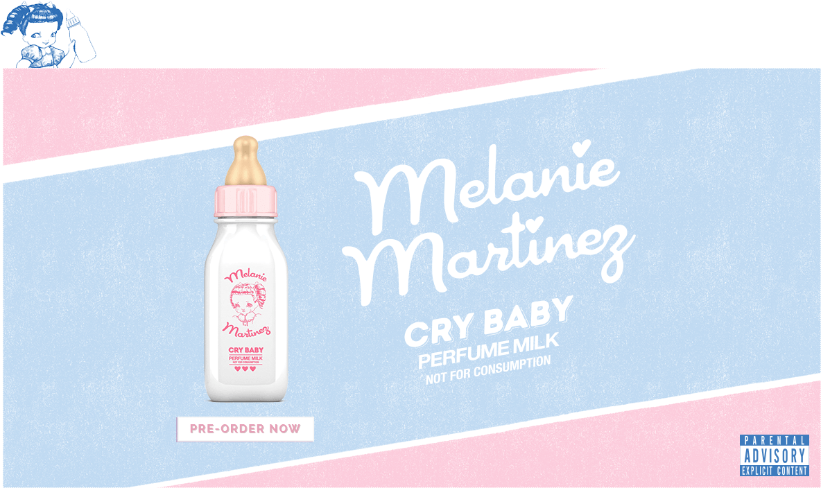 Melanie Martinez Cry Baby Bottle - Parental Advisory (1185x712), Png Download
