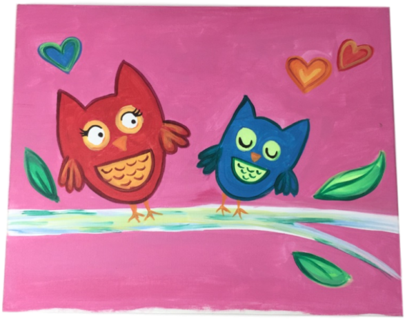 Buy Canvas Painting - Cartoon (639x640), Png Download