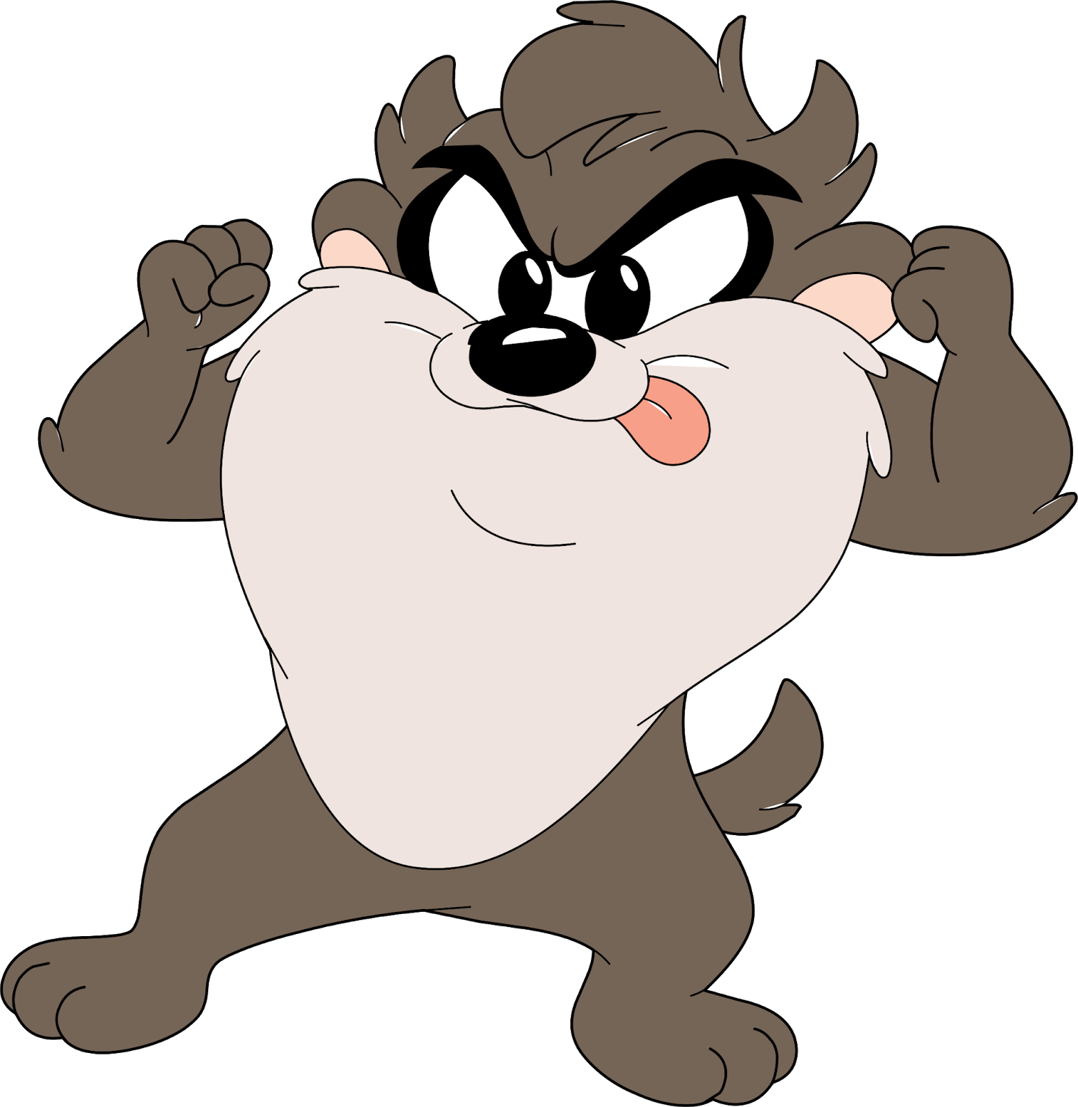 Baby Looney Tunes Characters, Baby Looney Tunes Cartoon - Tasmanian Devil Looney Tunes Cartoon (1558x1600), Png Download