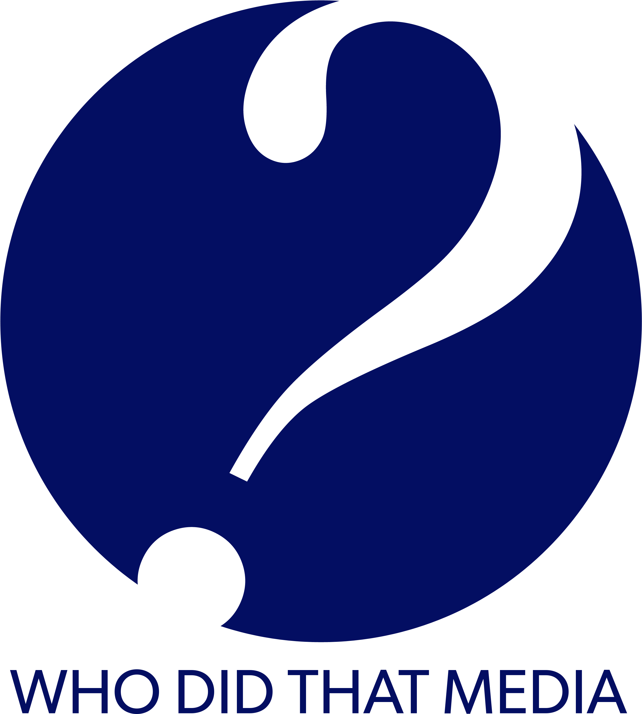 Who Did That Media Logo - Crescent (3000x3000), Png Download